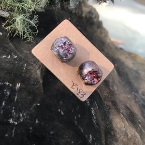 Druzy Stud Earrings E183